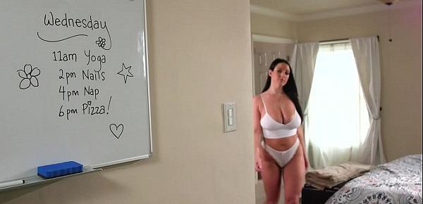  My Lesbian Roommate Never Knocks But Likes What She Sees! - Angela White and Gia Derza